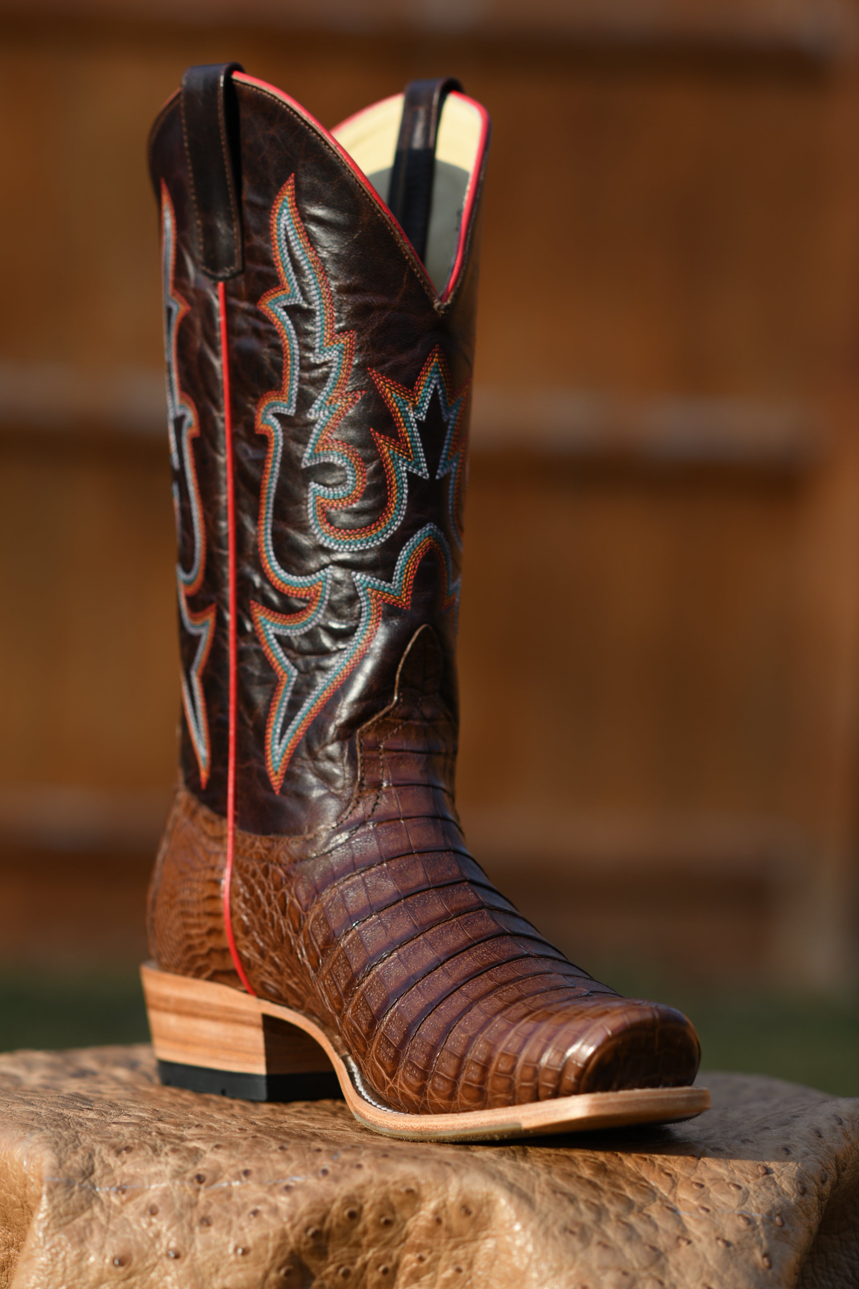 Top Hand Horse Power | Post Oak Caiman Belly Cowboy Boots