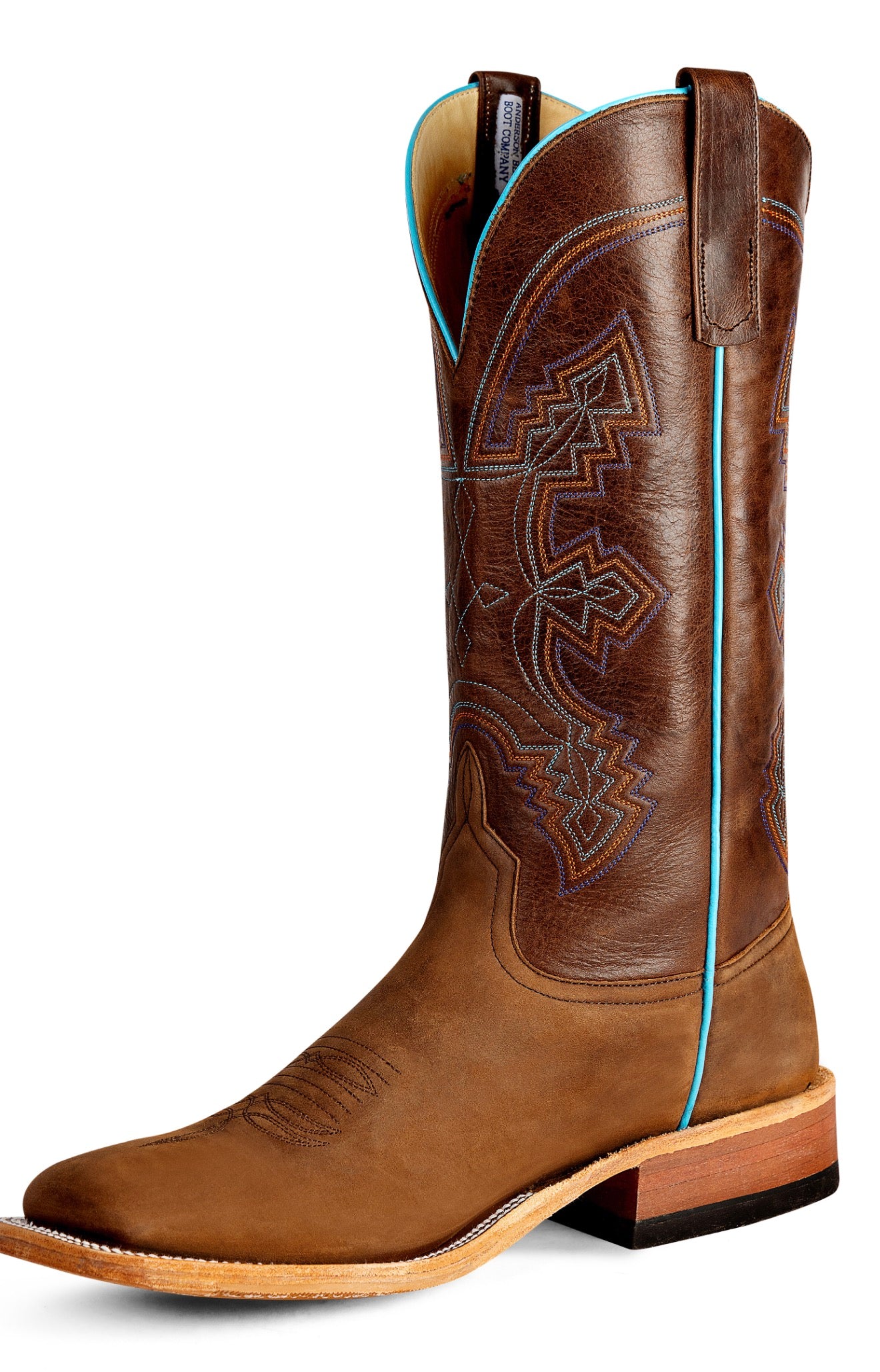 Anderson Bean | Dark Brown Barcelona Cowboy Boots – 13” Brown Avatar Tops