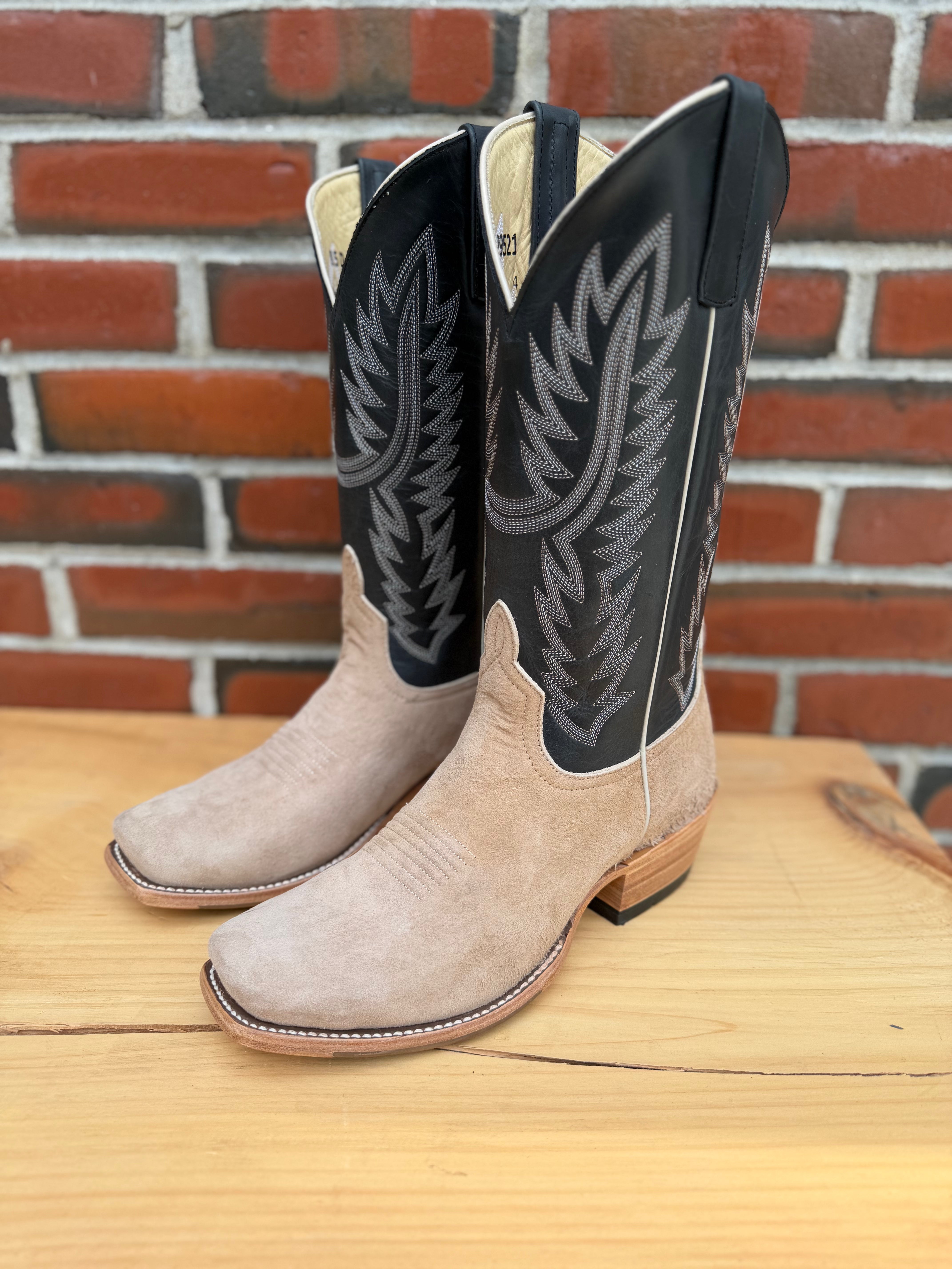 Top Hand Horse Power | Tan Vintage Smooth Ostrich Rough Out Cowboy Boots