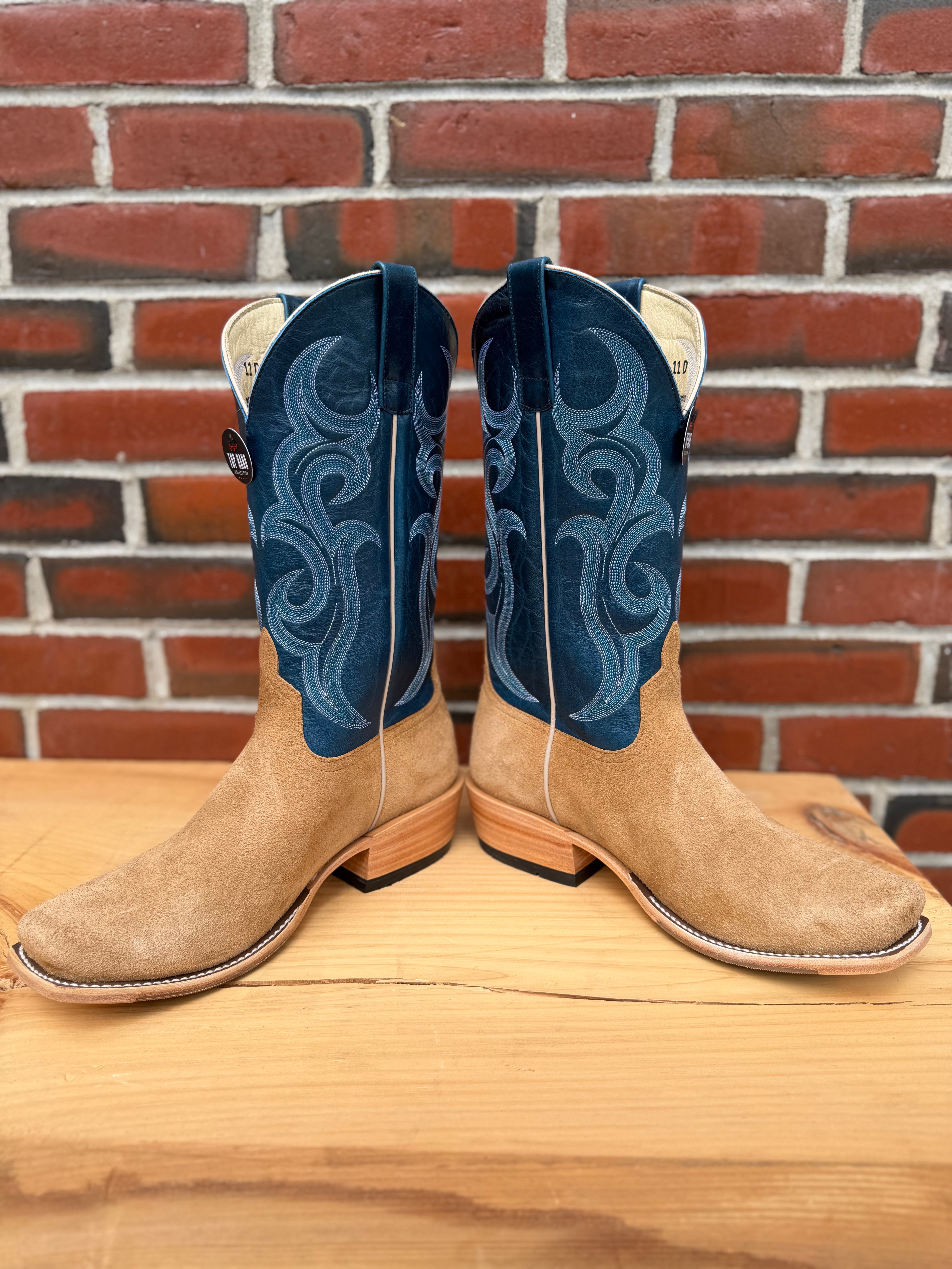 Top Hand Horse Power | Tan Crazy Roughout 13" Azure New Orleans