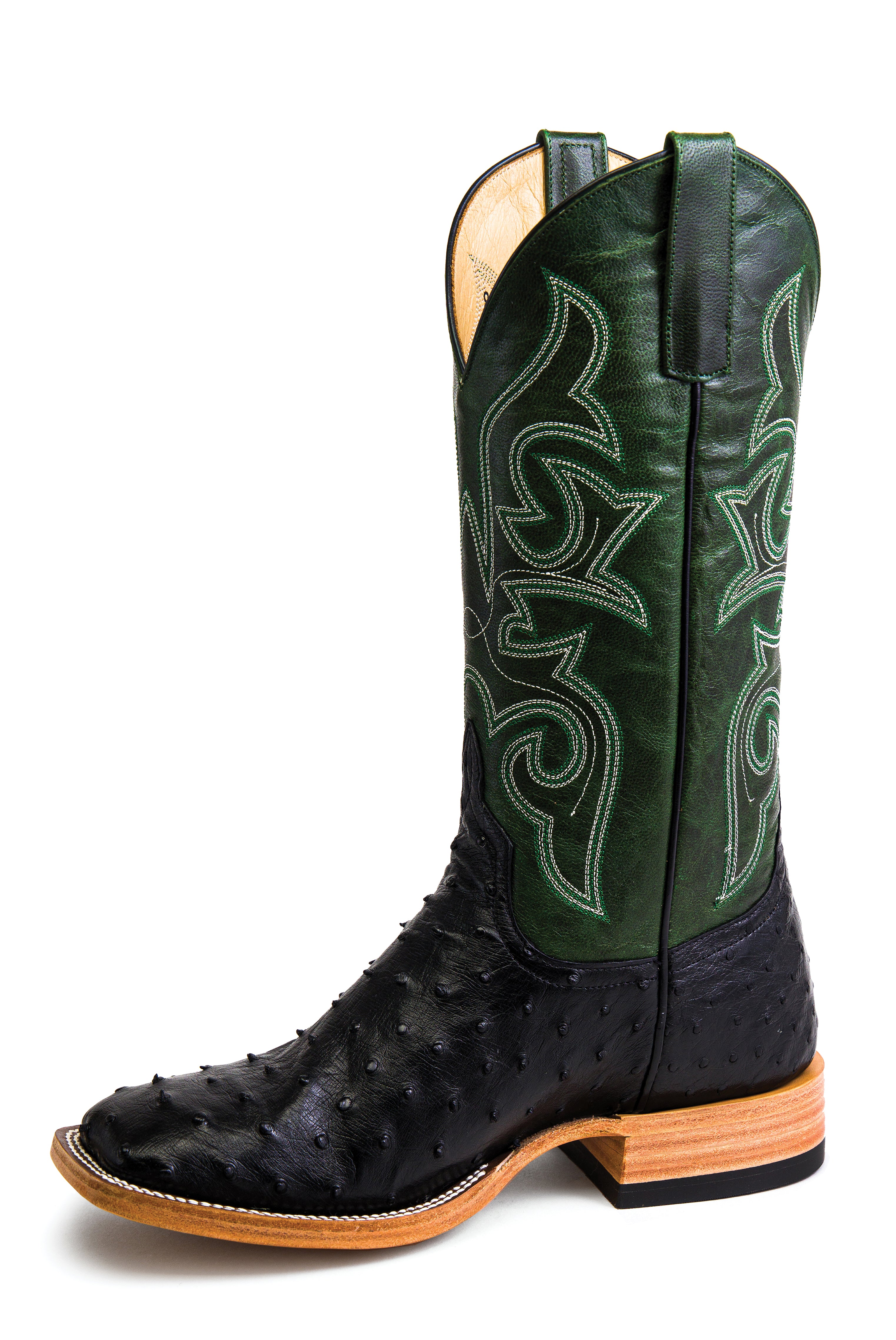 Top Hand Horse Power | Black Full Quill Ostrich Cowboy Boots