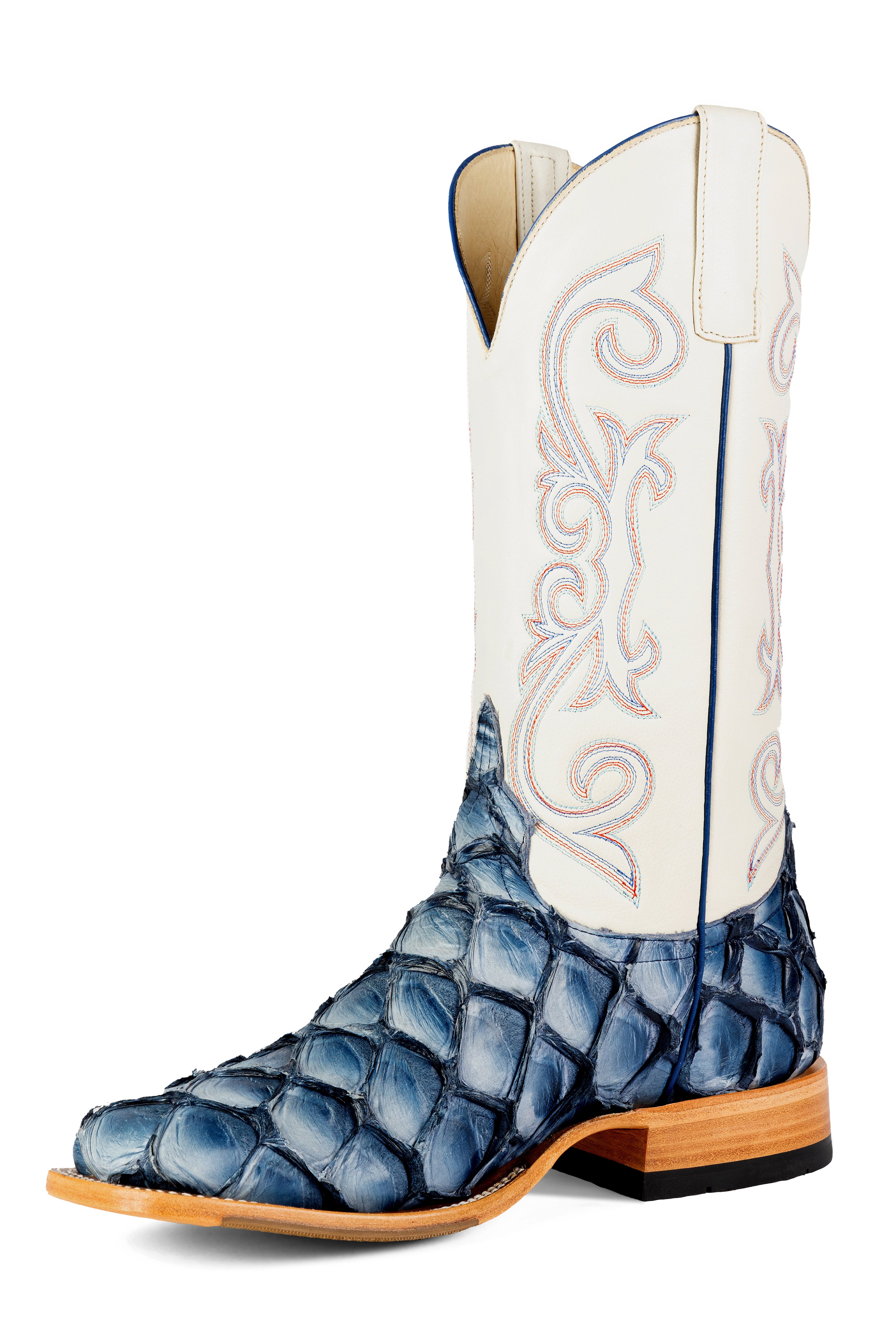 Top Hand Horse Power | Sky Blue Big Bass Cowboy Boots