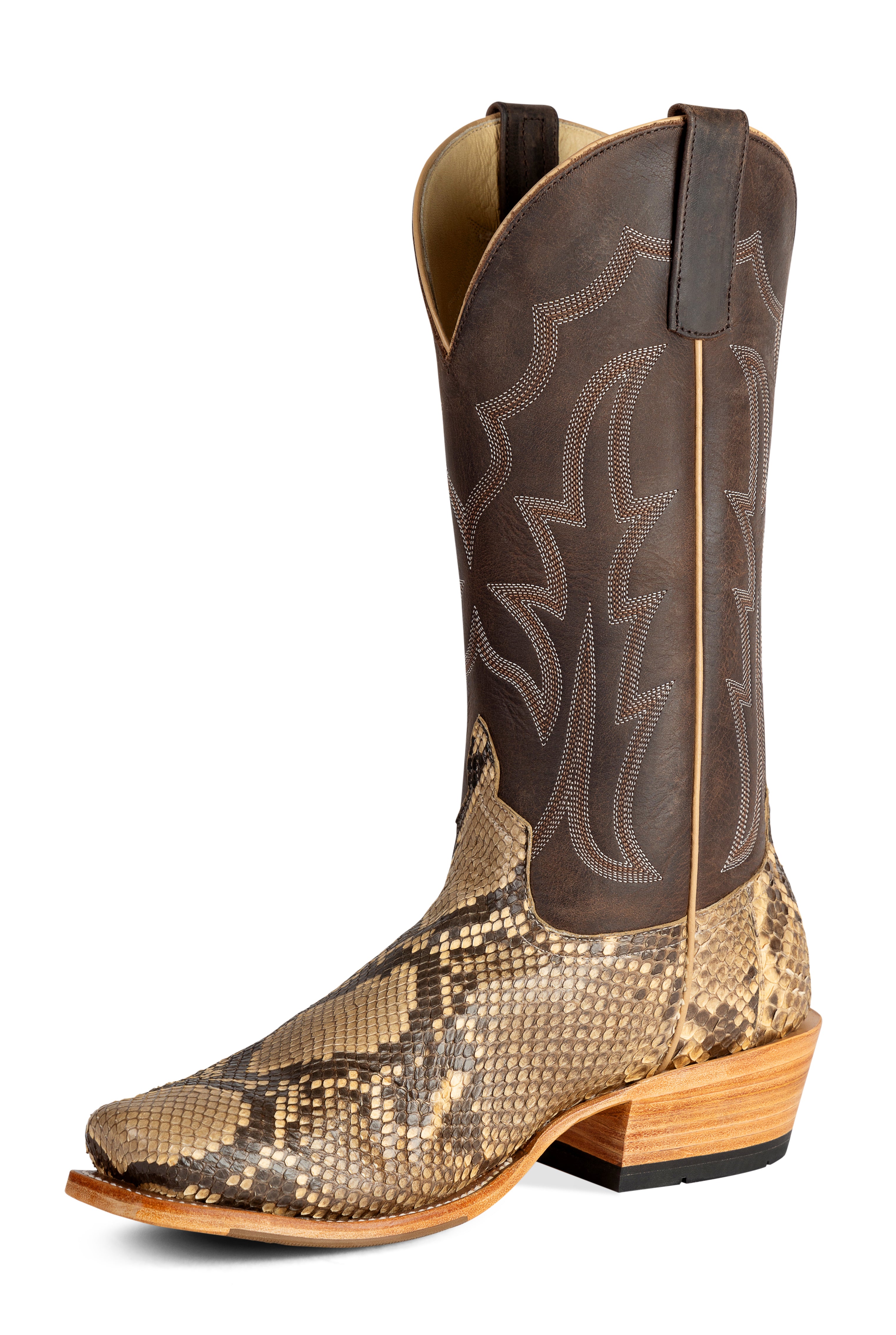 Top Hand Horse Power | Python Belly Cut Mink Cowboy Boots