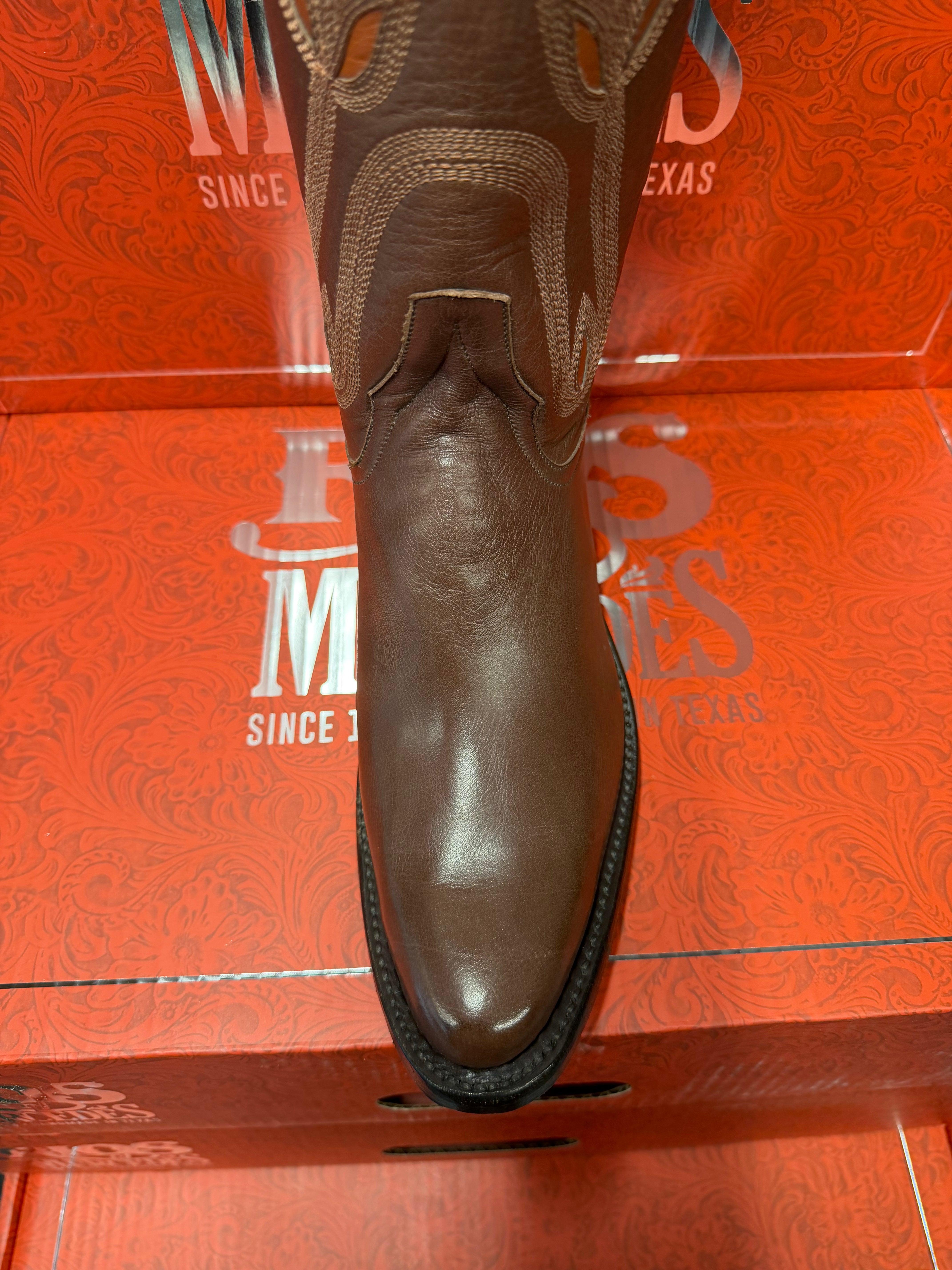 Rios of Mercedes | Women’s Calf Whiskey Cowboy Boots – 14” J Toe