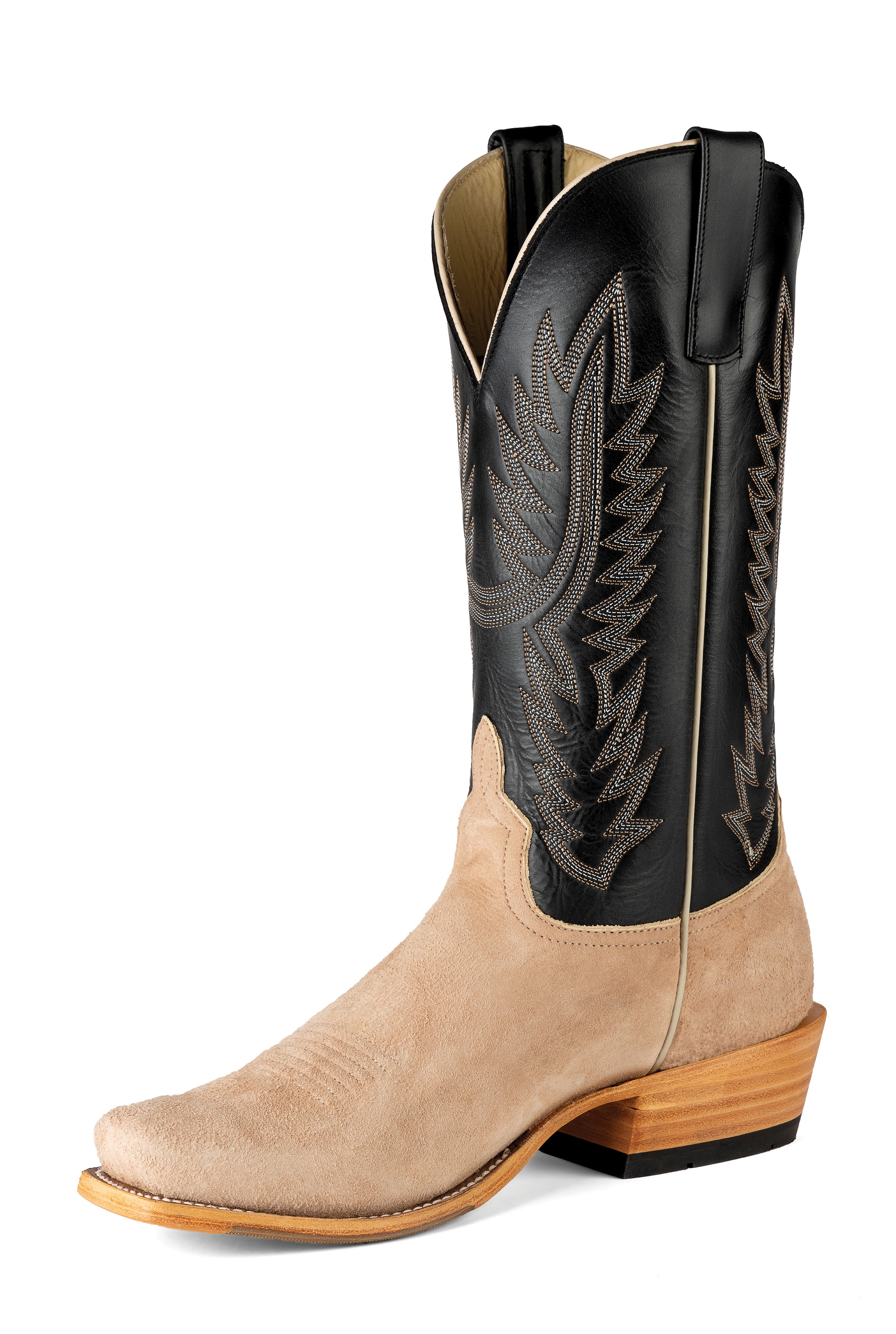 Top Hand Horse Power | Tan Vintage Smooth Ostrich Rough Out Cowboy Boots