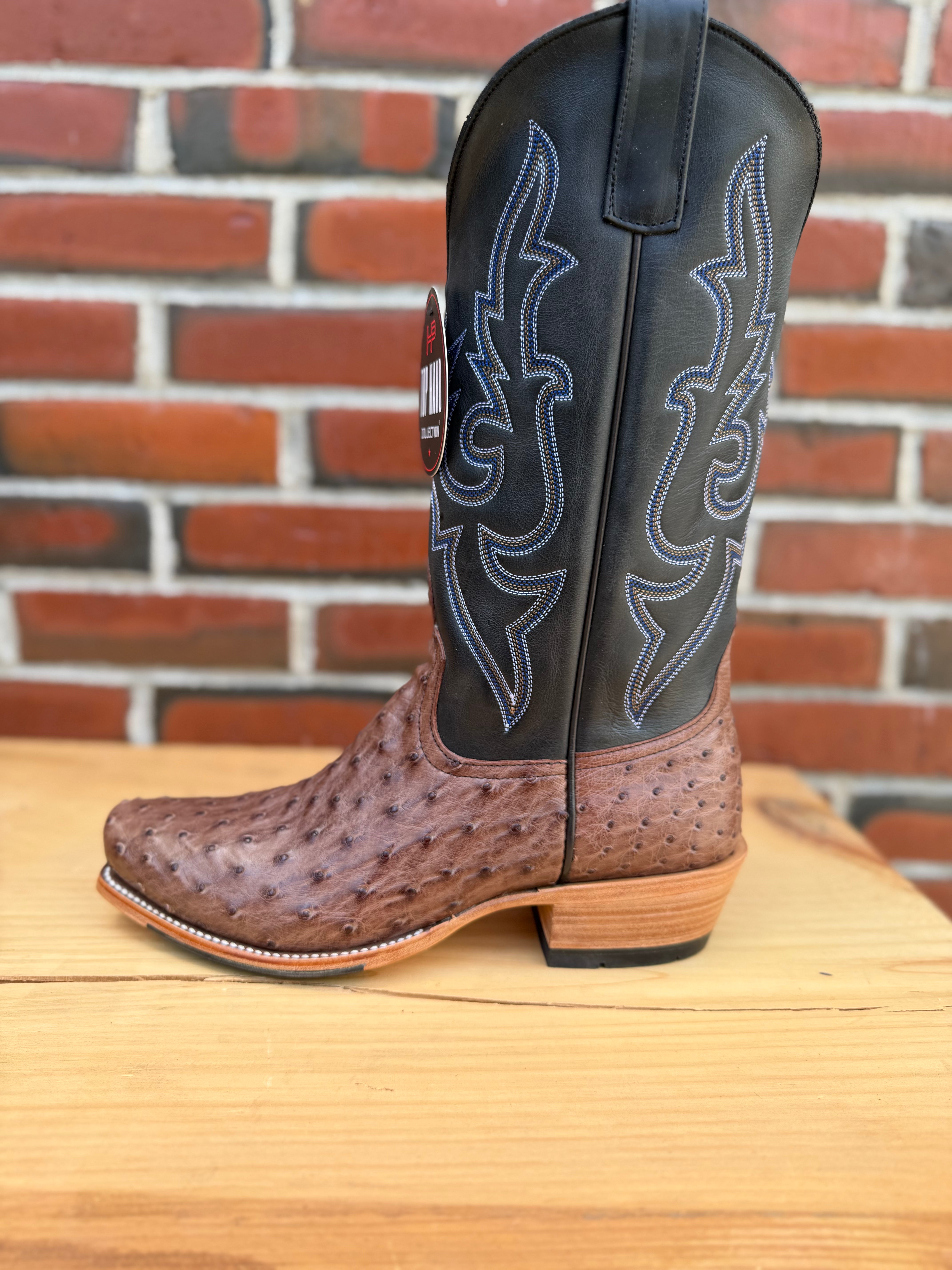 Top Hand Horse Power | Kango Tobacco Full Quill Ostrich Cowboy Boots