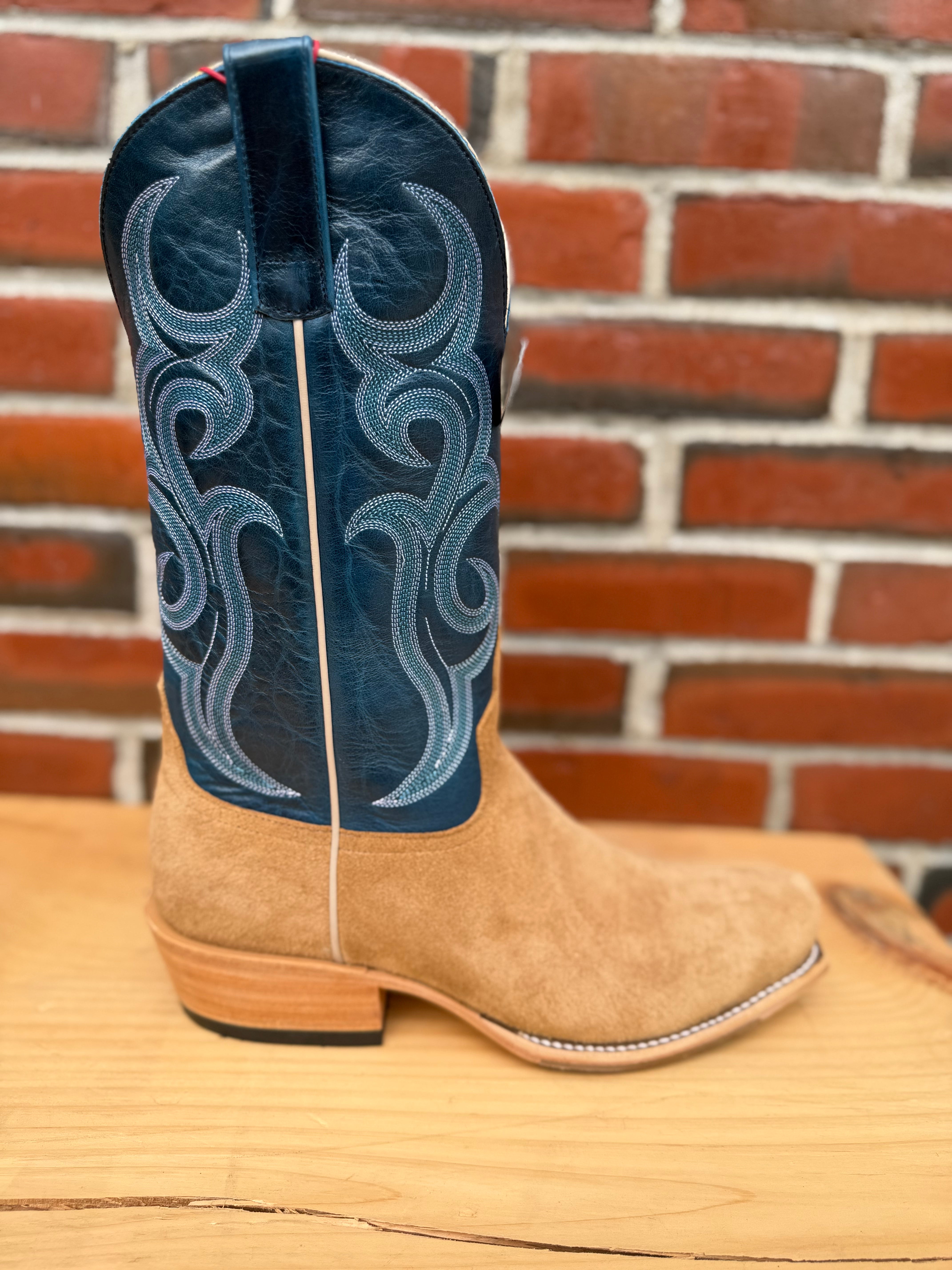 Top Hand Horse Power | Tan Crazy Roughout 13" Azure New Orleans