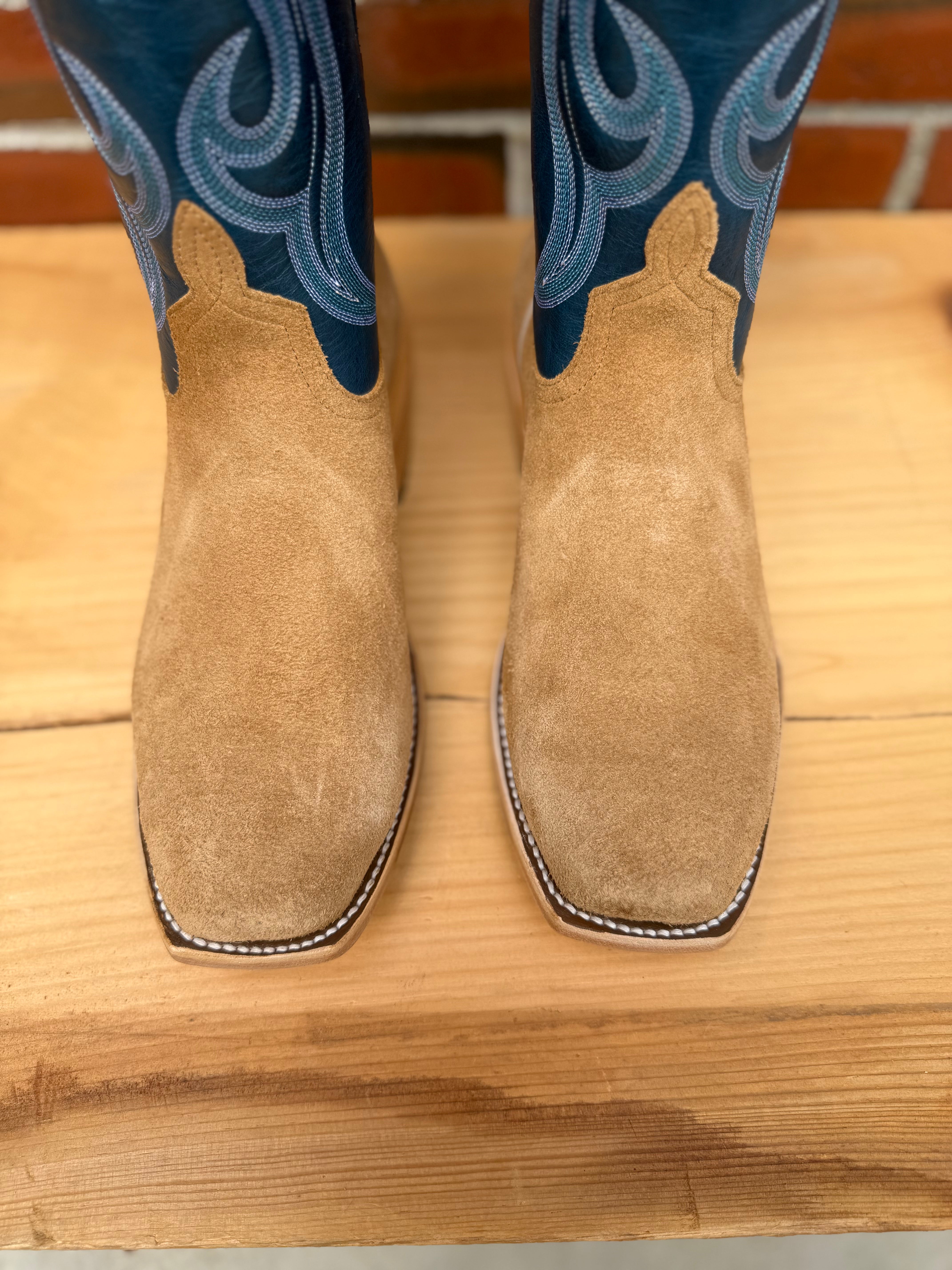 Top Hand Horse Power | Tan Crazy Roughout 13" Azure New Orleans
