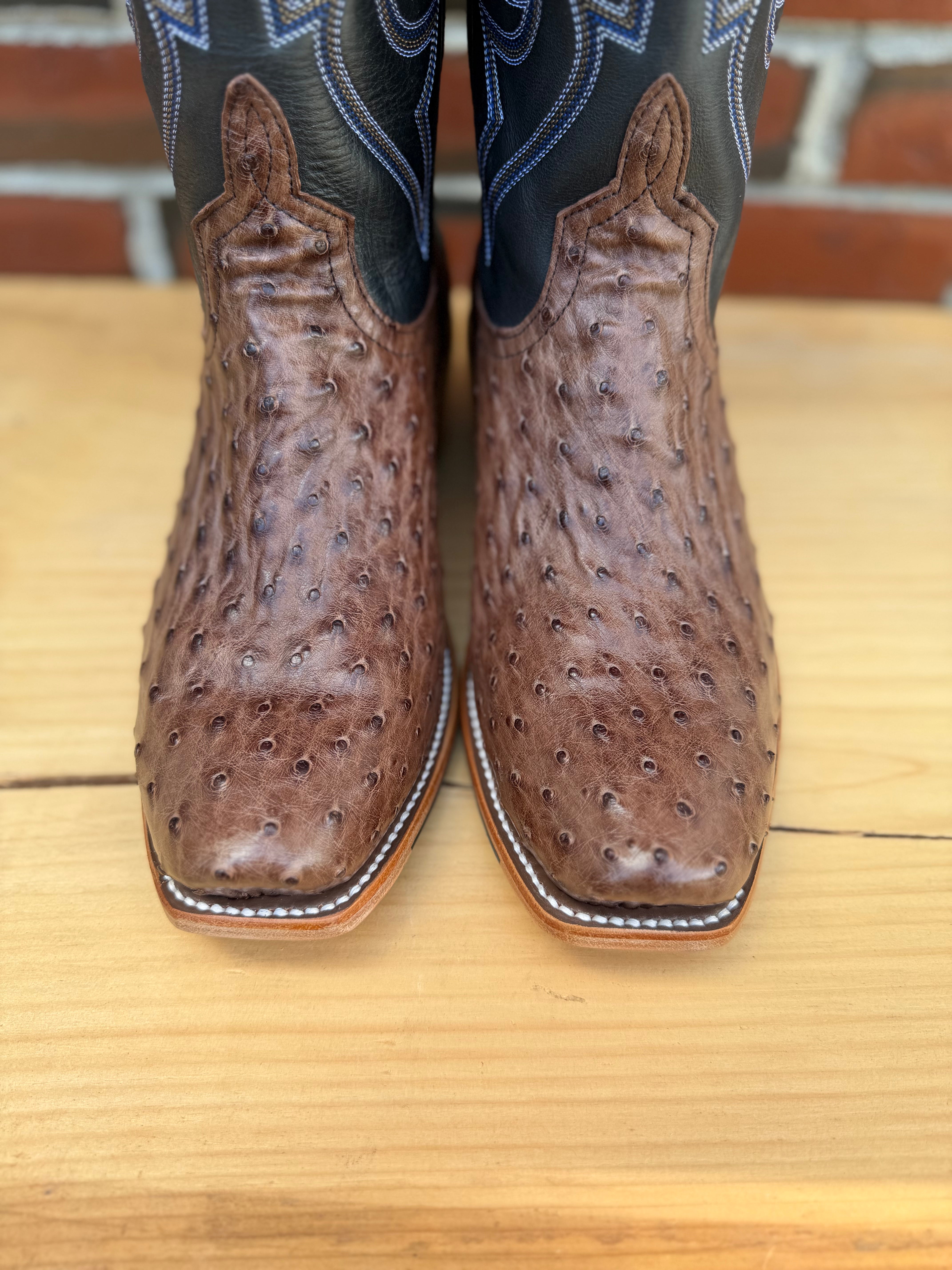 Top Hand Horse Power | Kango Tobacco Full Quill Ostrich Cowboy Boots