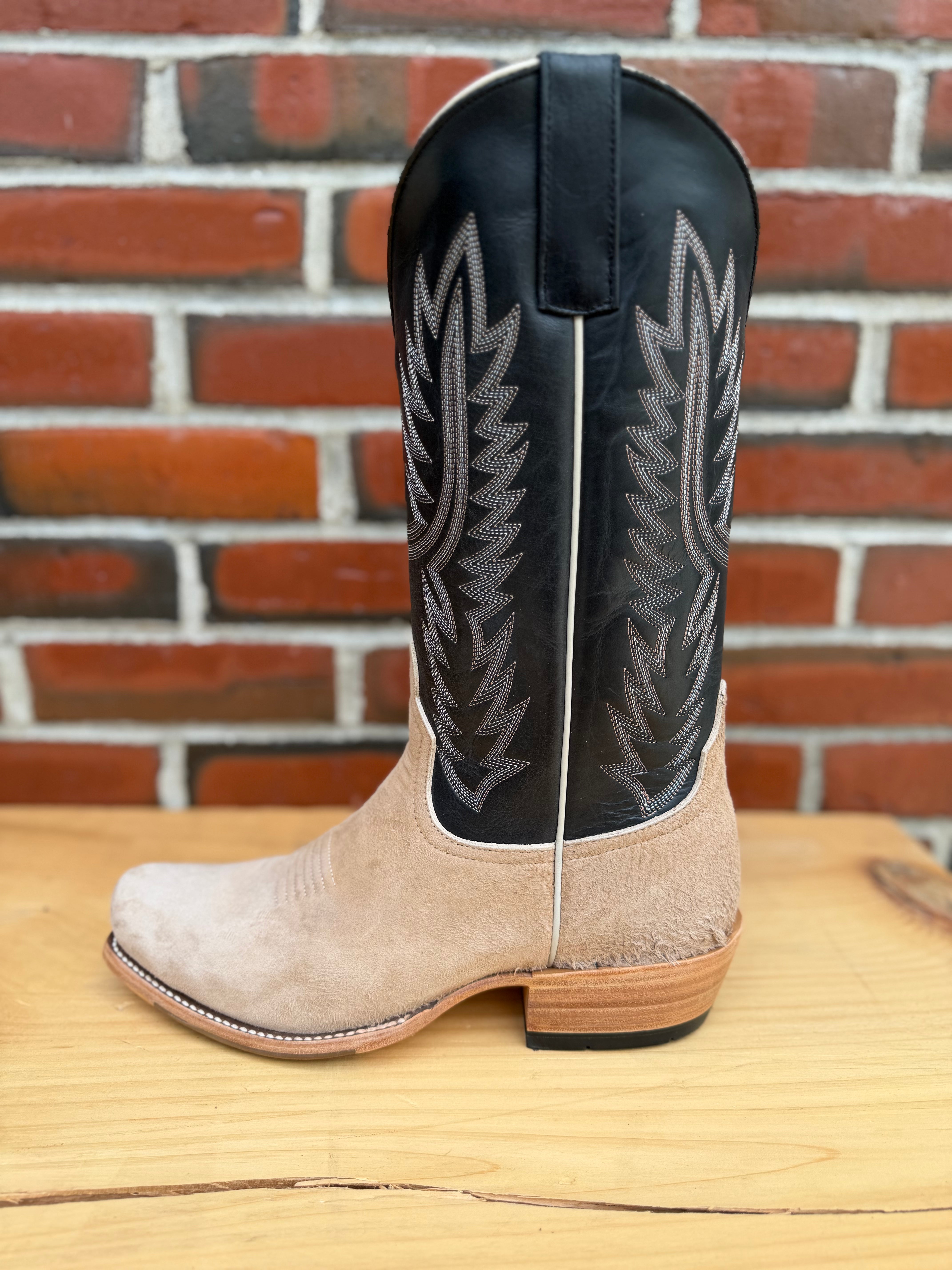 Top Hand Horse Power | Tan Vintage Smooth Ostrich Rough Out Cowboy Boots