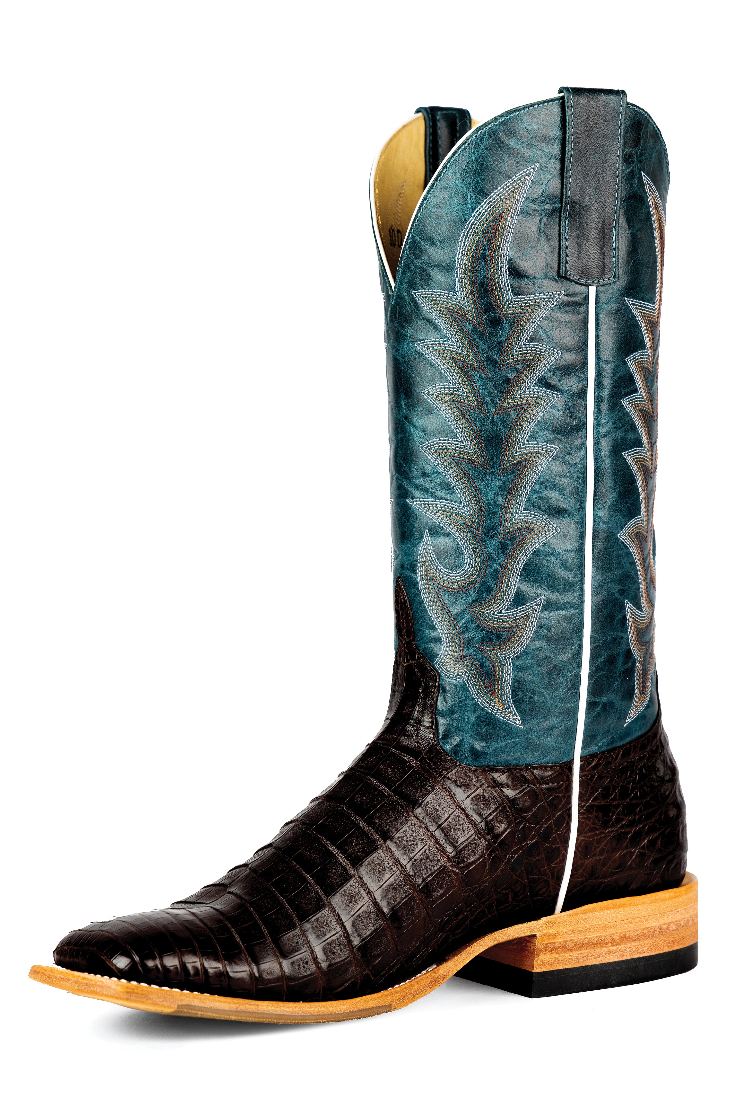 Top Hand Horse Power | Chocolate Caiman Belly Cowboy Boots