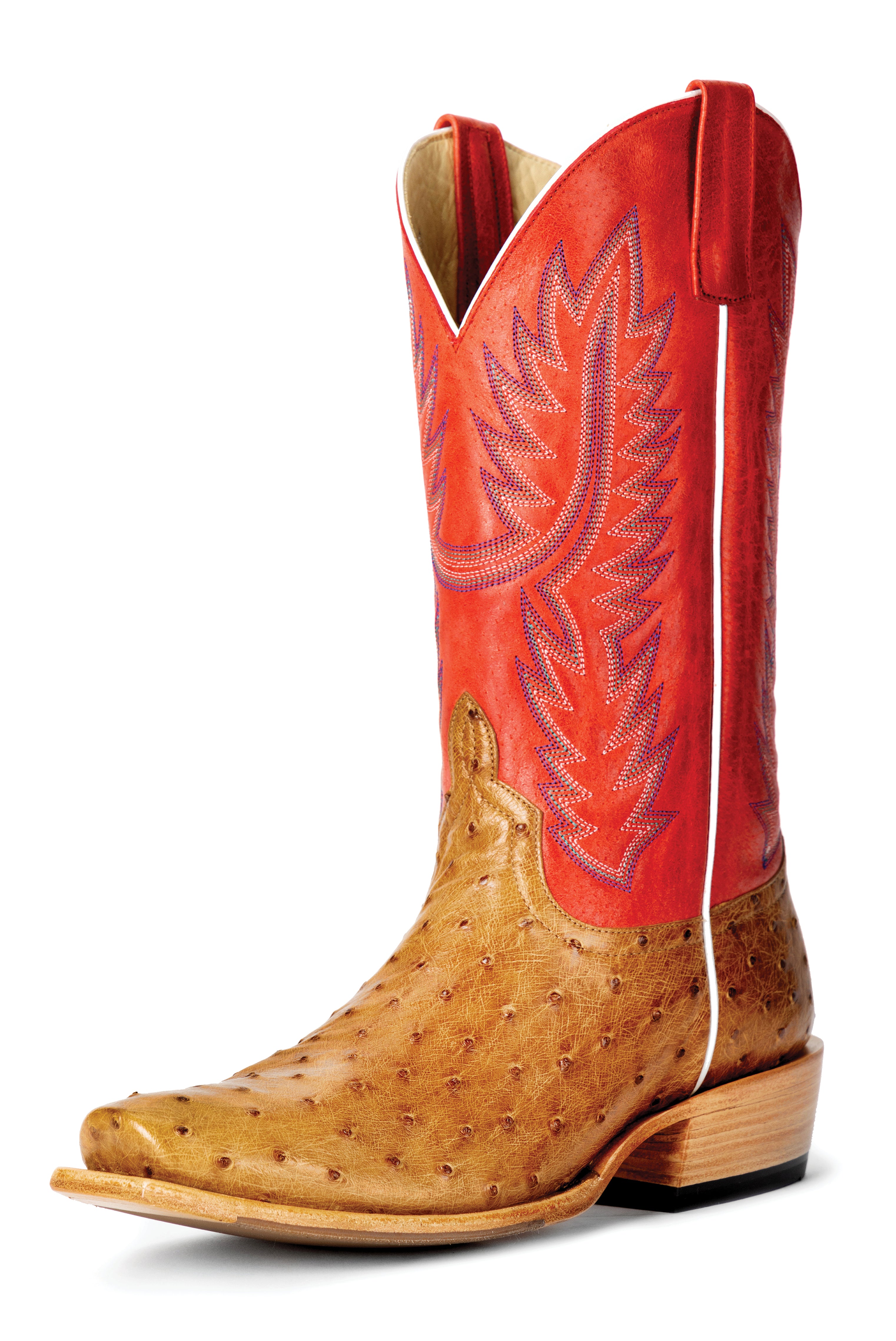 Top Hand Horse Power | Antique Saddle Full Quill Ostrich Cowboy Boots