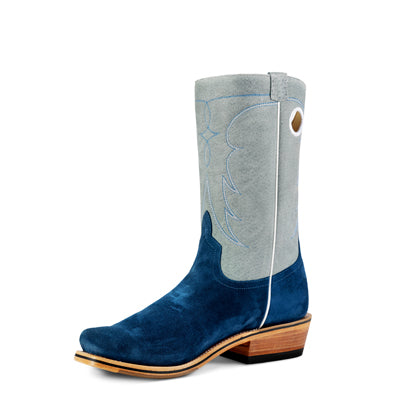 Top Hand Horse Power | Blue Suede Cowboy Boots