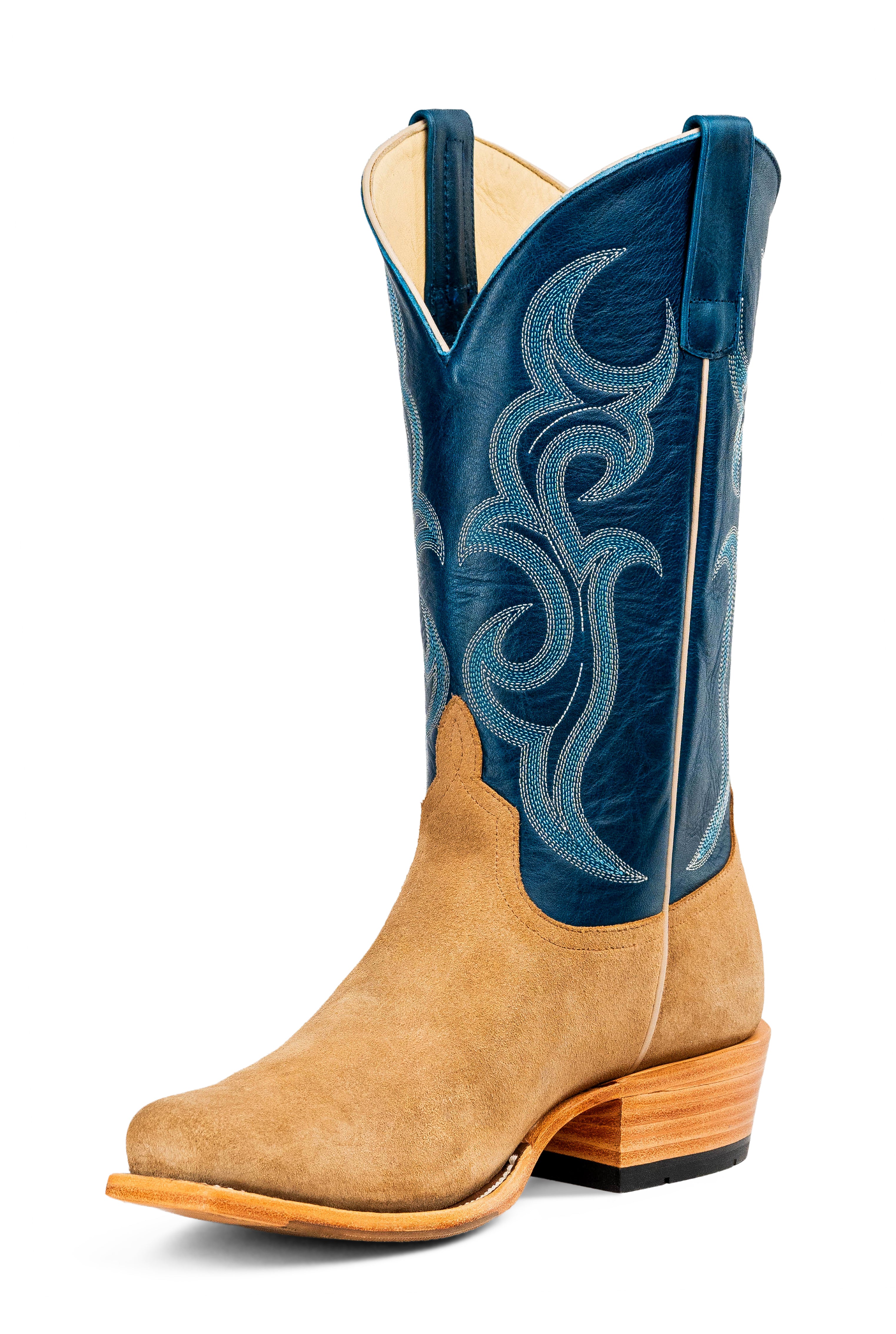 Top Hand Horse Power | Tan Crazy Roughout 13" Azure New Orleans