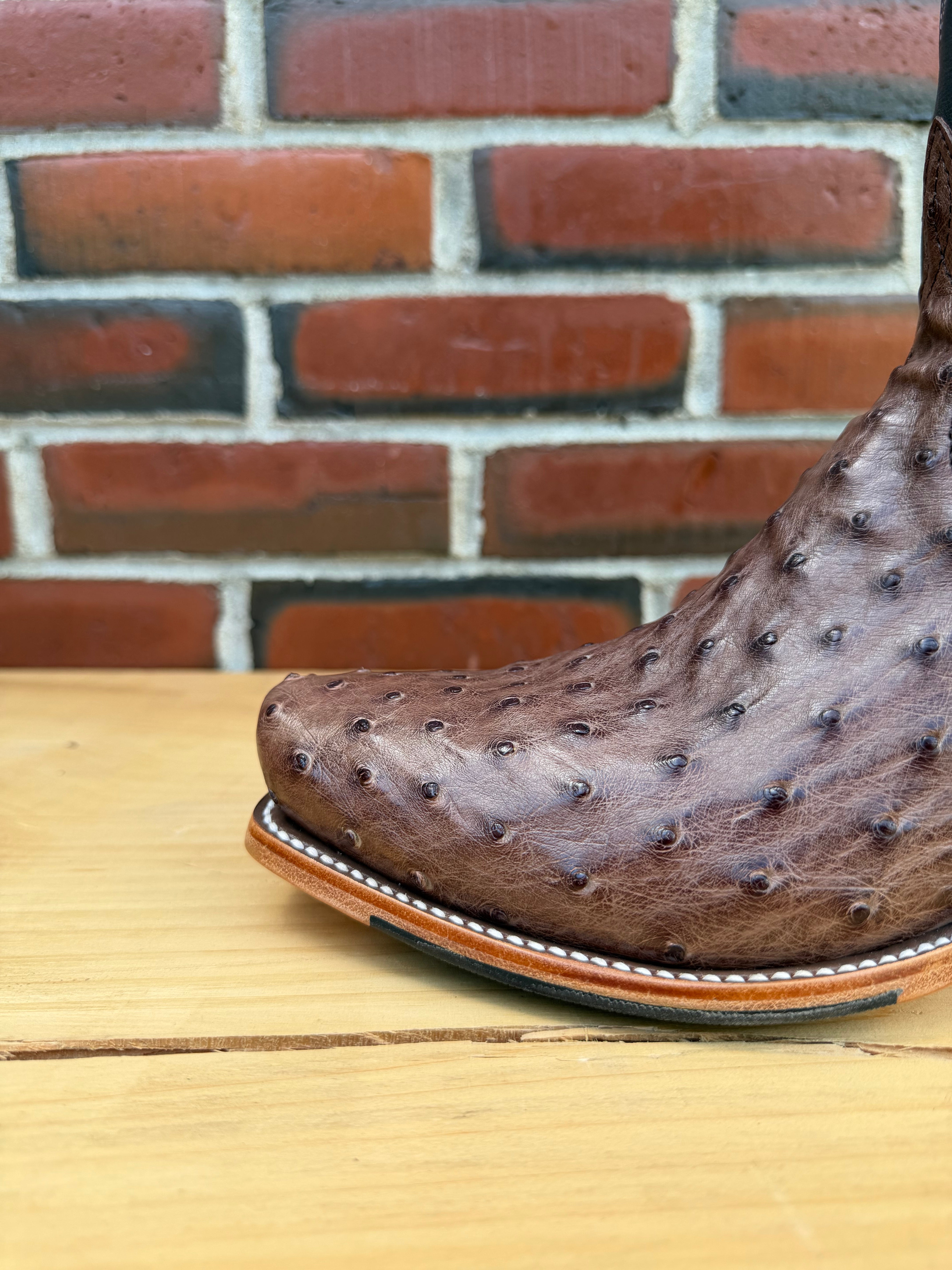 Top Hand Horse Power | Kango Tobacco Full Quill Ostrich Cowboy Boots