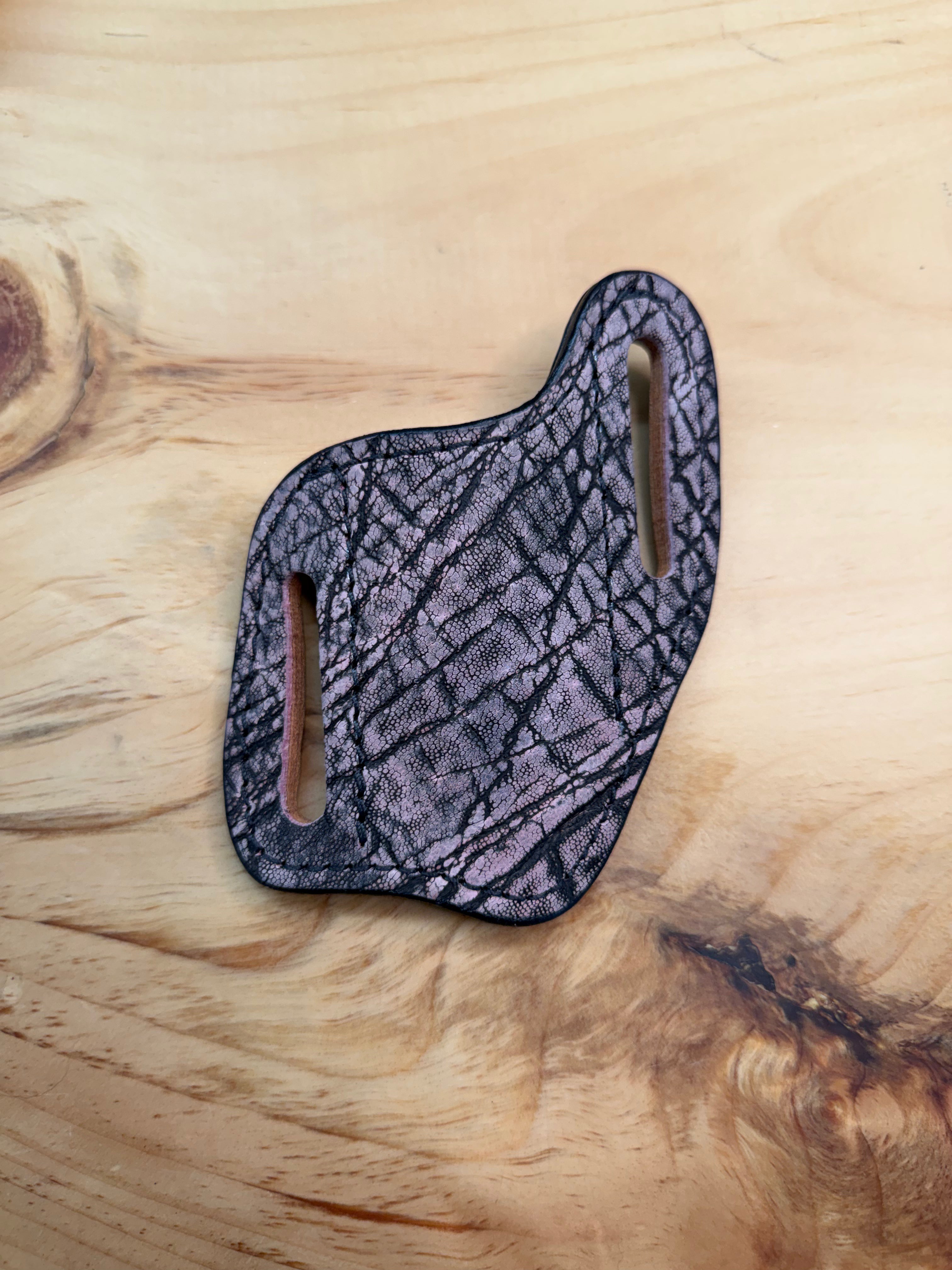 Anderson Bean | Exotic Leather Folding Knife Sheath