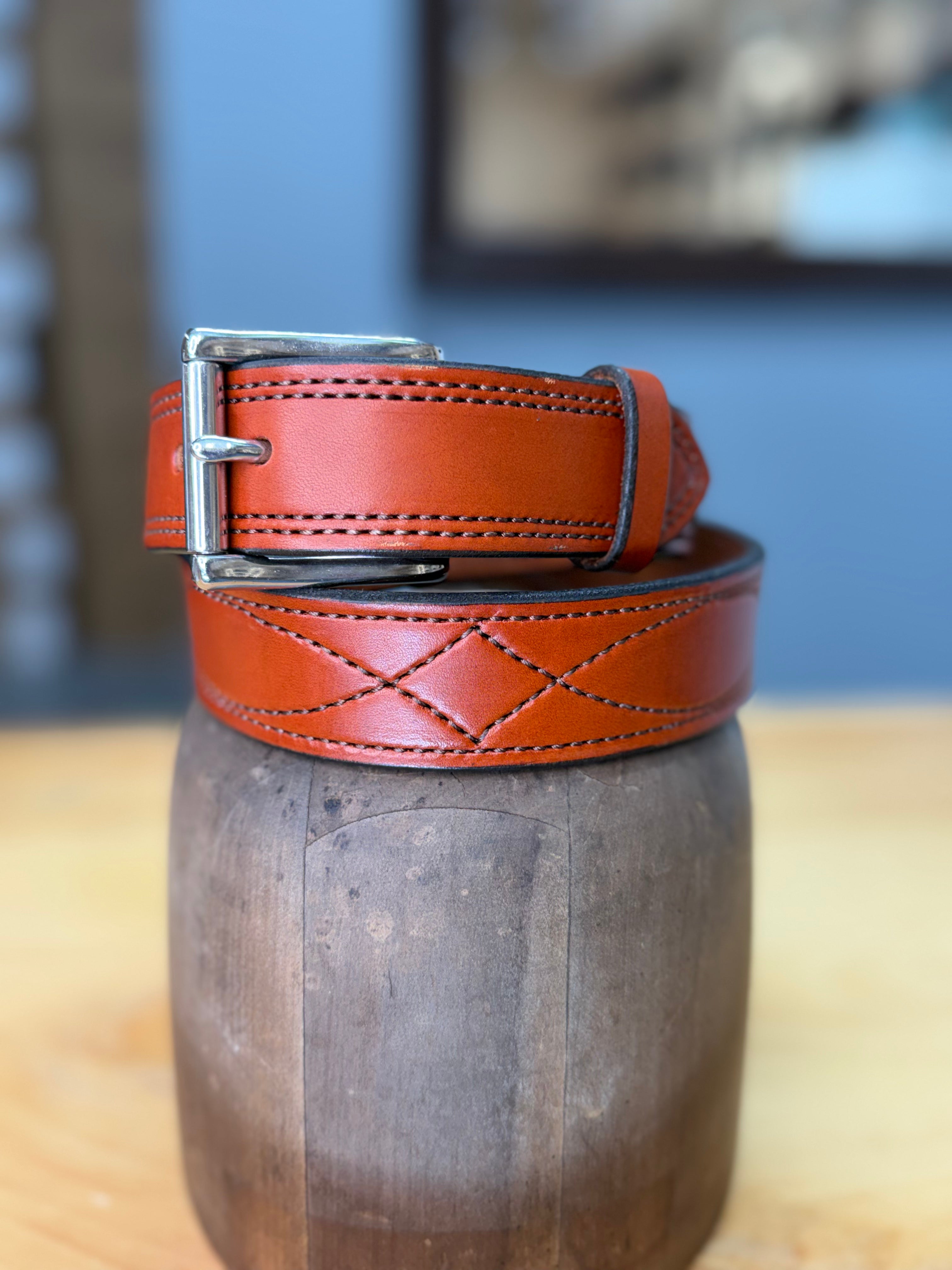 Lara Boot Company Exclusive Gunslinger Leather Belt – Made in USA