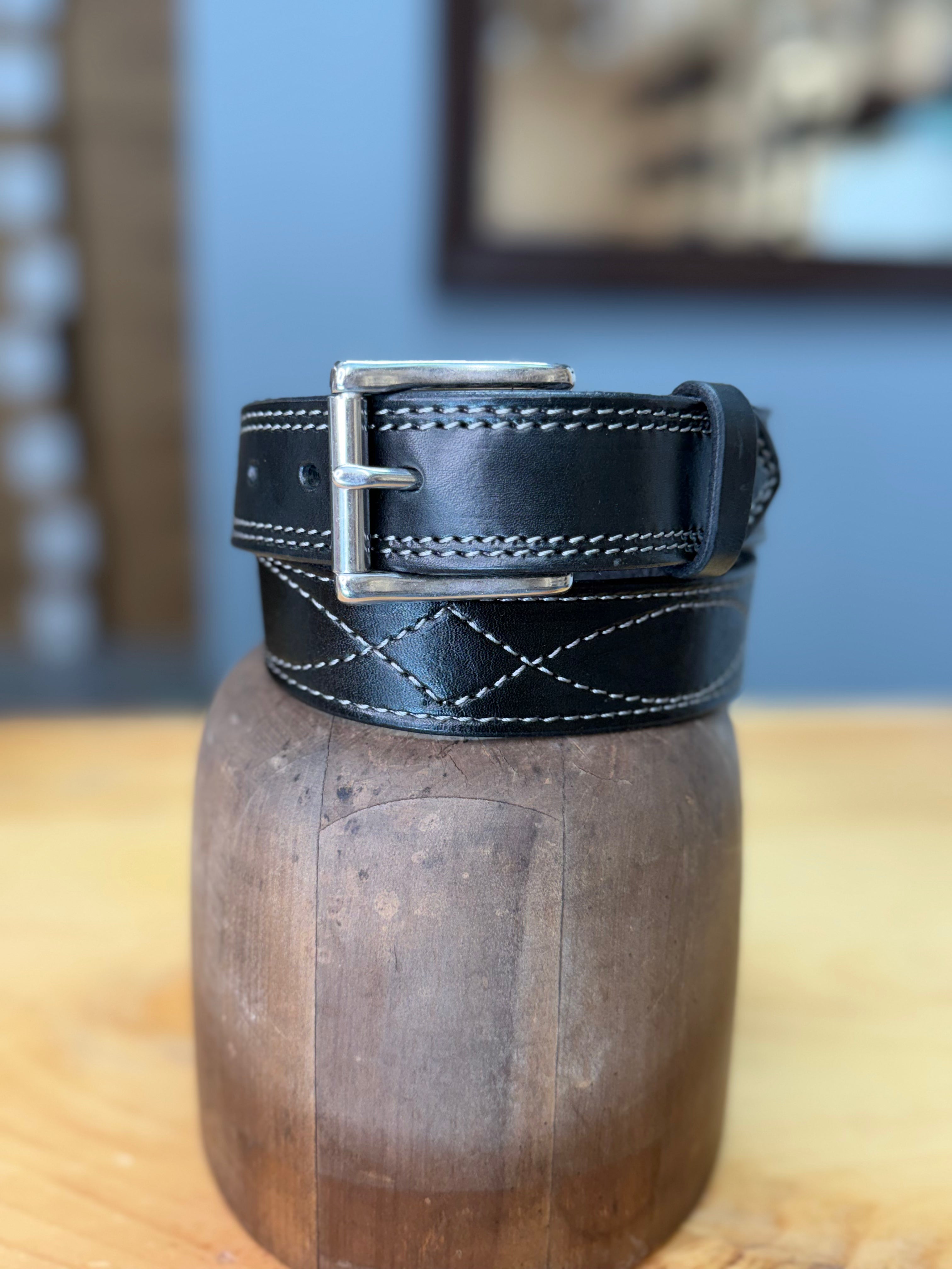 Lara Boot Company Exclusive Gunslinger Leather Belt – Made in USA