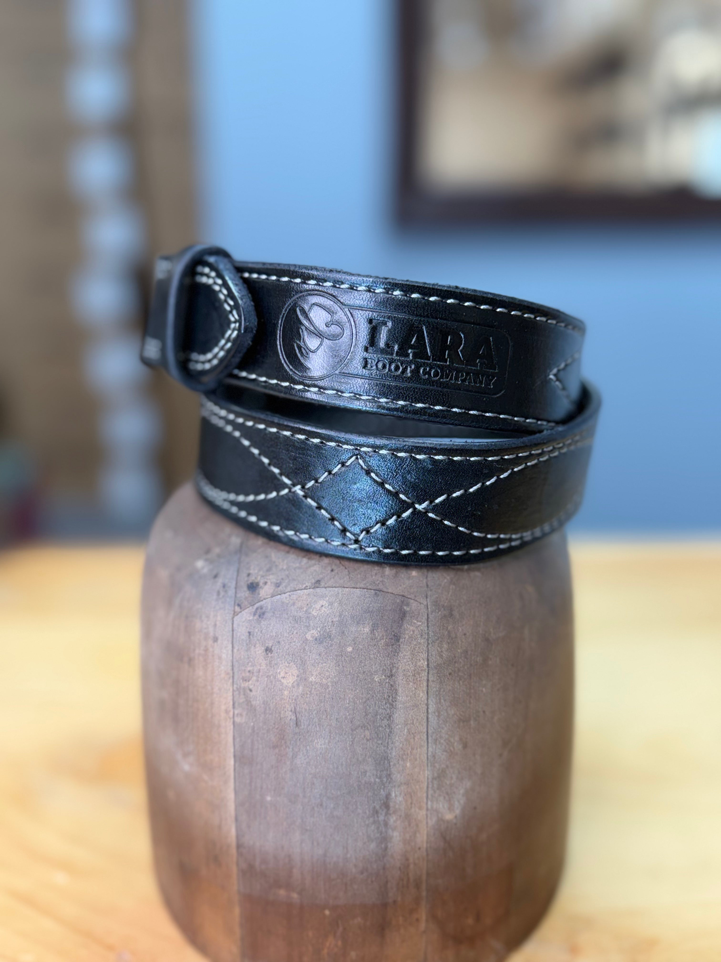 Lara Boot Company Exclusive Gunslinger Leather Belt – Made in USA