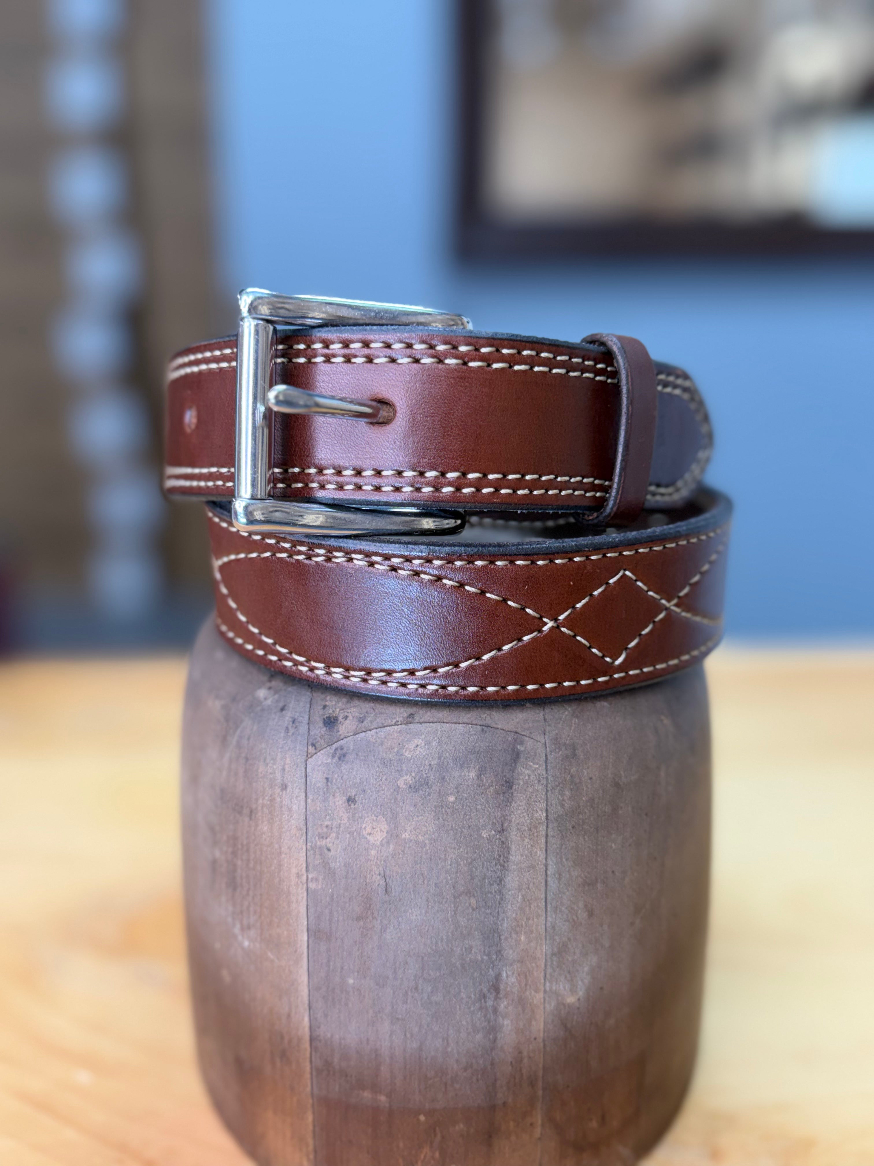 Lara Boot Company Exclusive Gunslinger Leather Belt – Made in USA