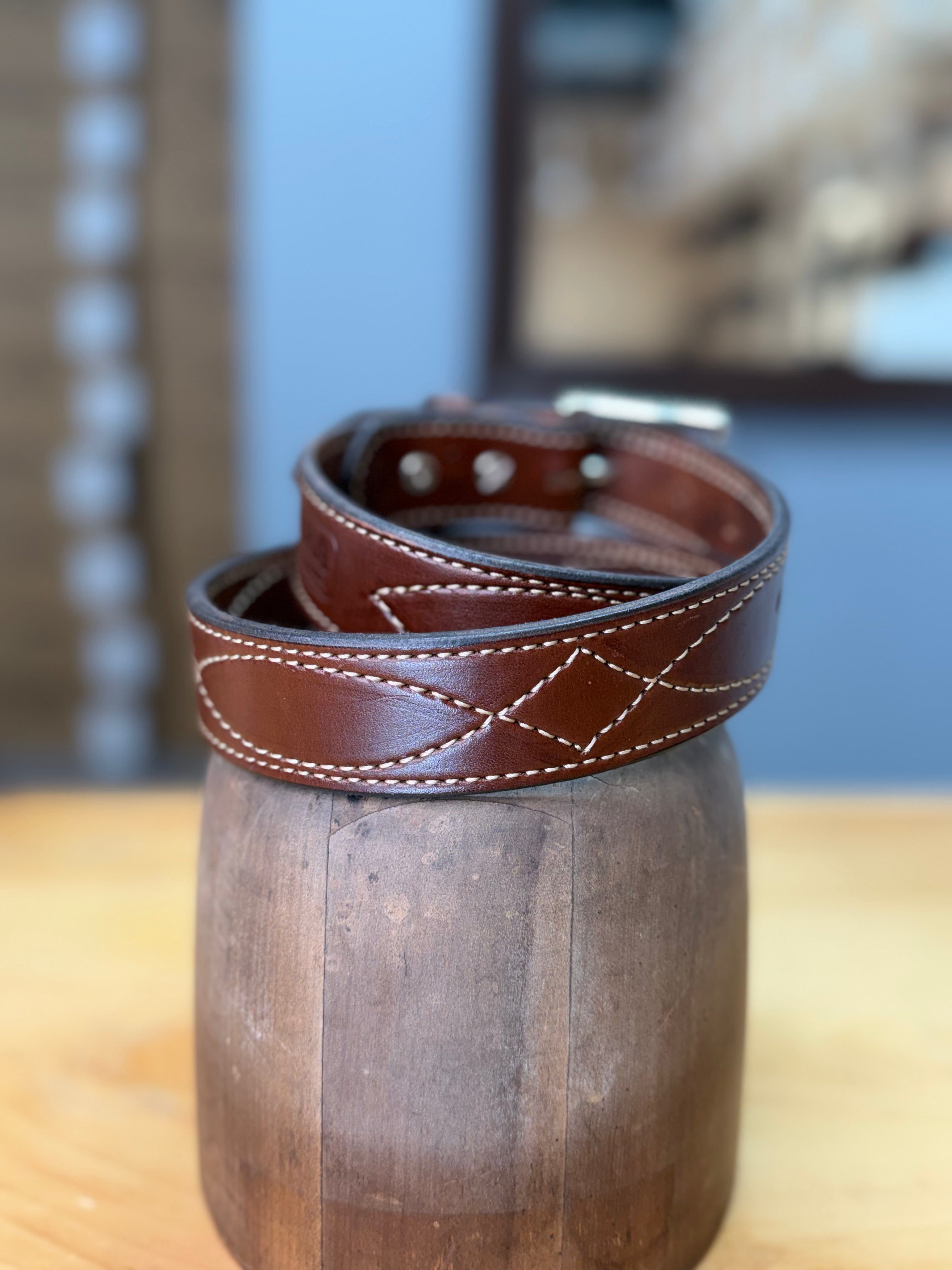 Lara Boot Company Exclusive Gunslinger Leather Belt – Made in USA