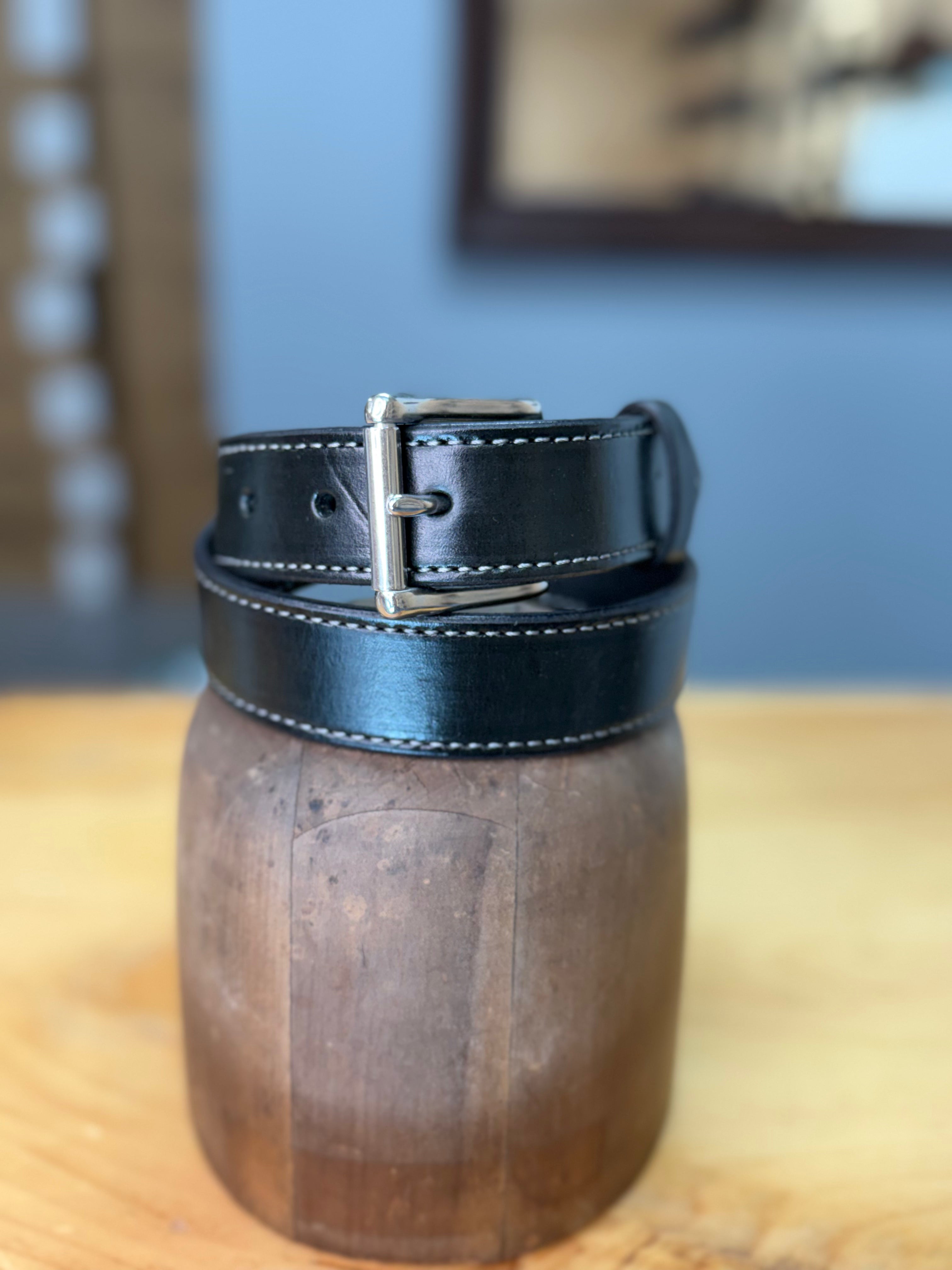 Lara Boot Company Exclusive Single Stitch Leather Belt – Made in USA