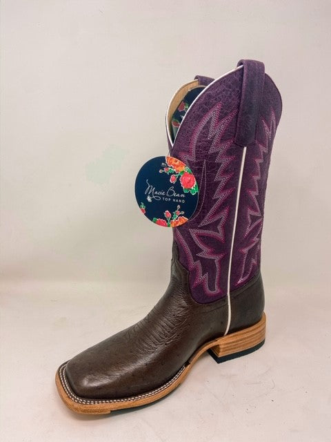Macie Bean Top Hand | Kango Tobac Smooth Ostrich Cowgirl Boots – 13"