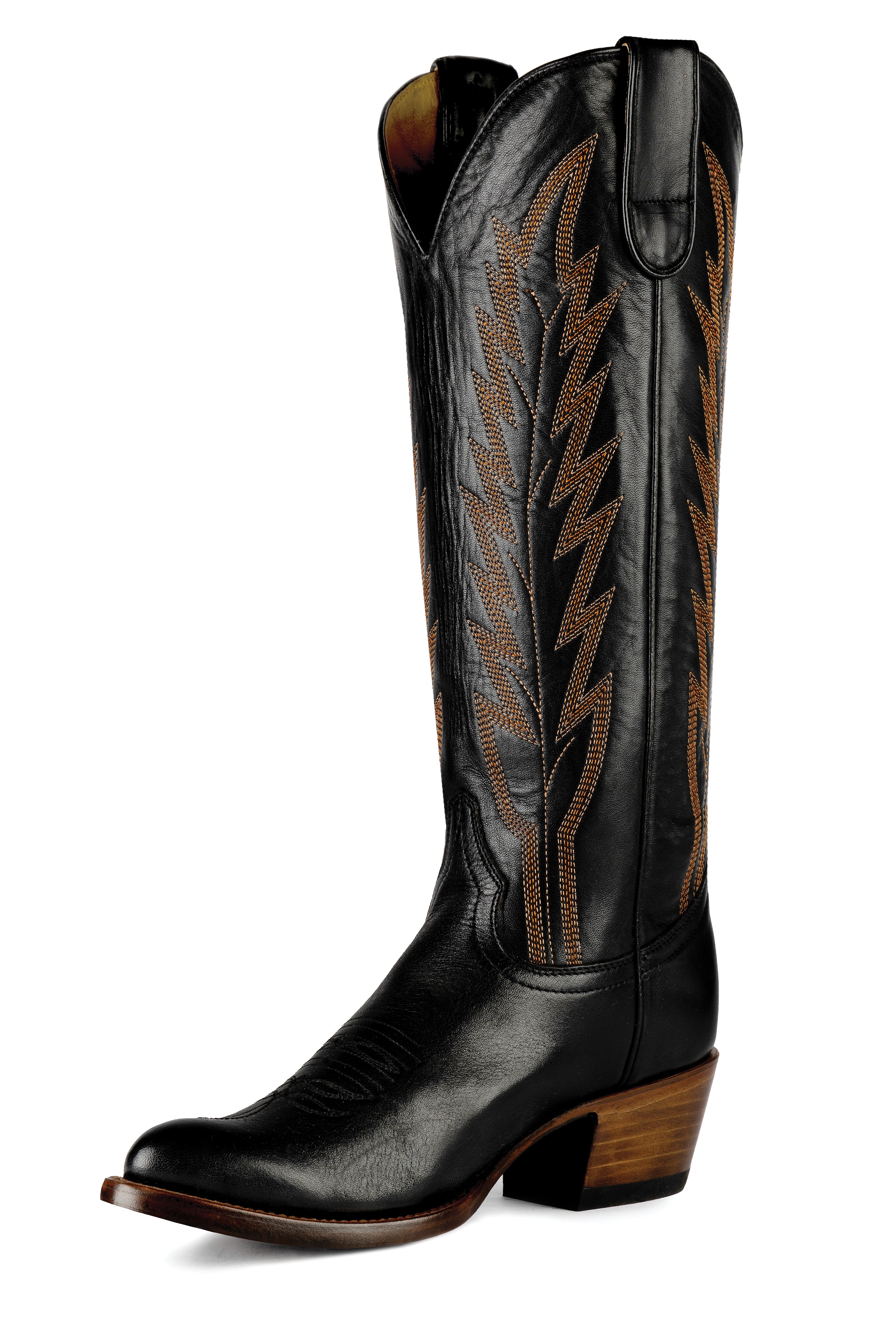 Macie Bean | “Burnin’ Daylight” Cowgirl Boots – 15" Black Durango