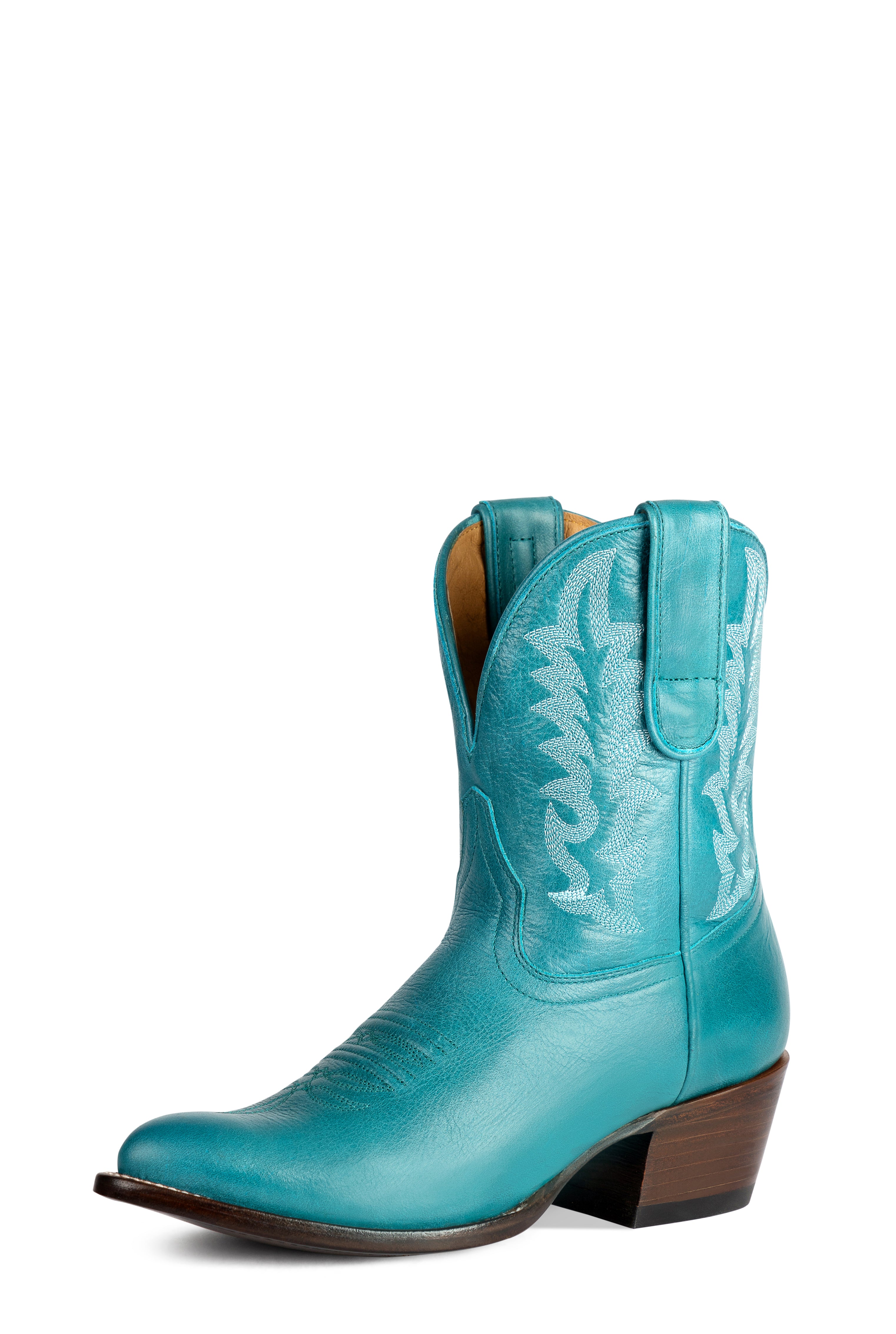 Macie Bean | “Yee to the Haw” Cowgirl Boots – 8" Soft Ice Turquoise