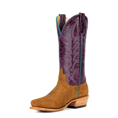 Macie Bean Top Hand | “Snuffy Waxy Commander” Cowgirl Boots – 13" Purple Nashville